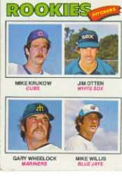 1977 Topps Baseball Cards      493     Mike Krukow/Jim Otten/Gary Wheelock/Mike Willis RC